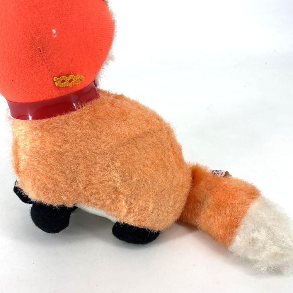 Vintage SUPERIOR TOY AND NOVELTY Plush Orange Fox Red Collar‎ 12" 1960s 1970s - Picture 16 of 16